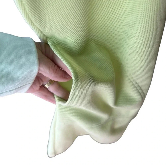 Done Down Under Swim Zip Coverup Bright Green/Yellow with Pockets size medium - Picture 4 of 7